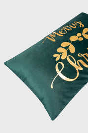 Cojín Home Folia Rectangular Verde Oscuro