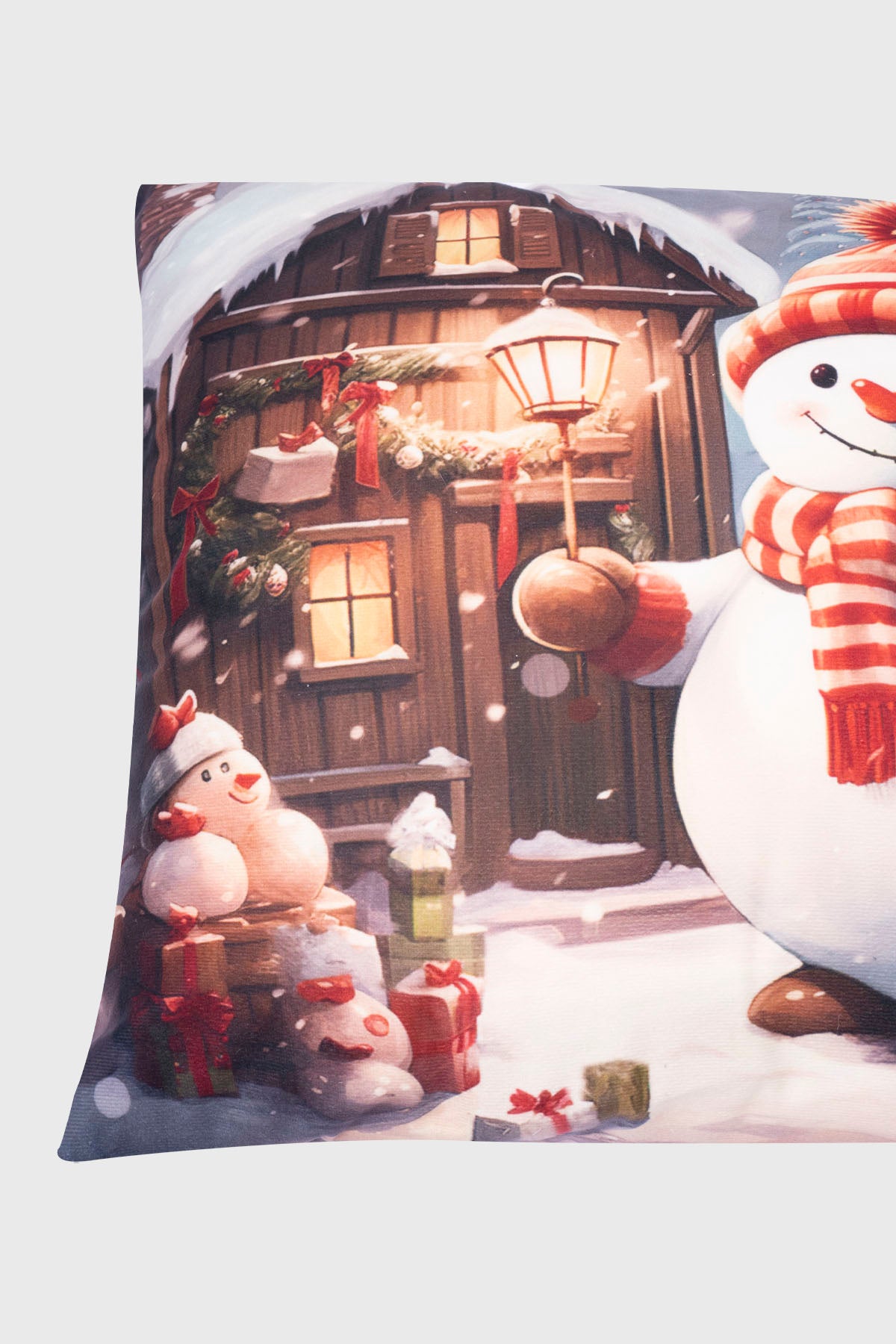 Cojín Home Led Cuadrado Rojo