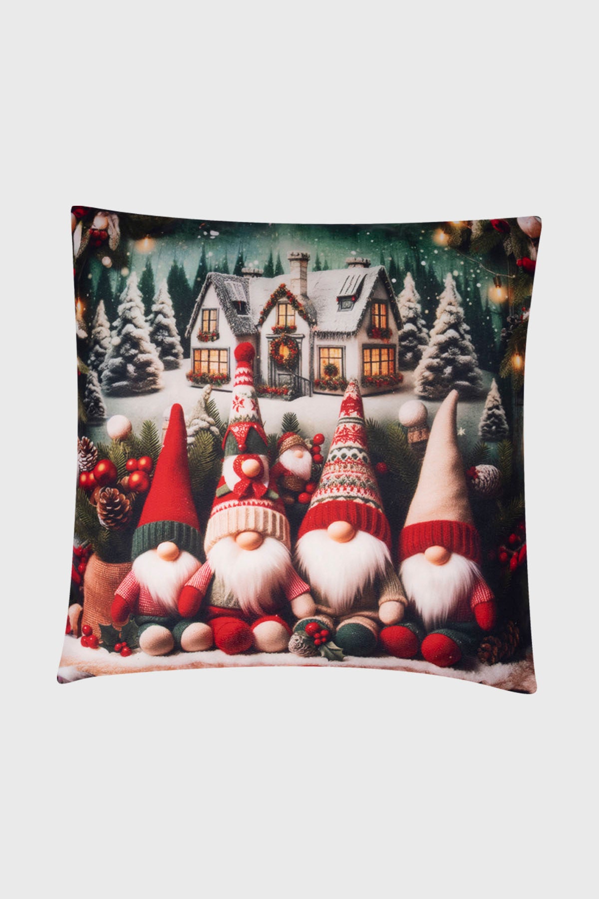 Cojín Home Led Cuadrado Verde