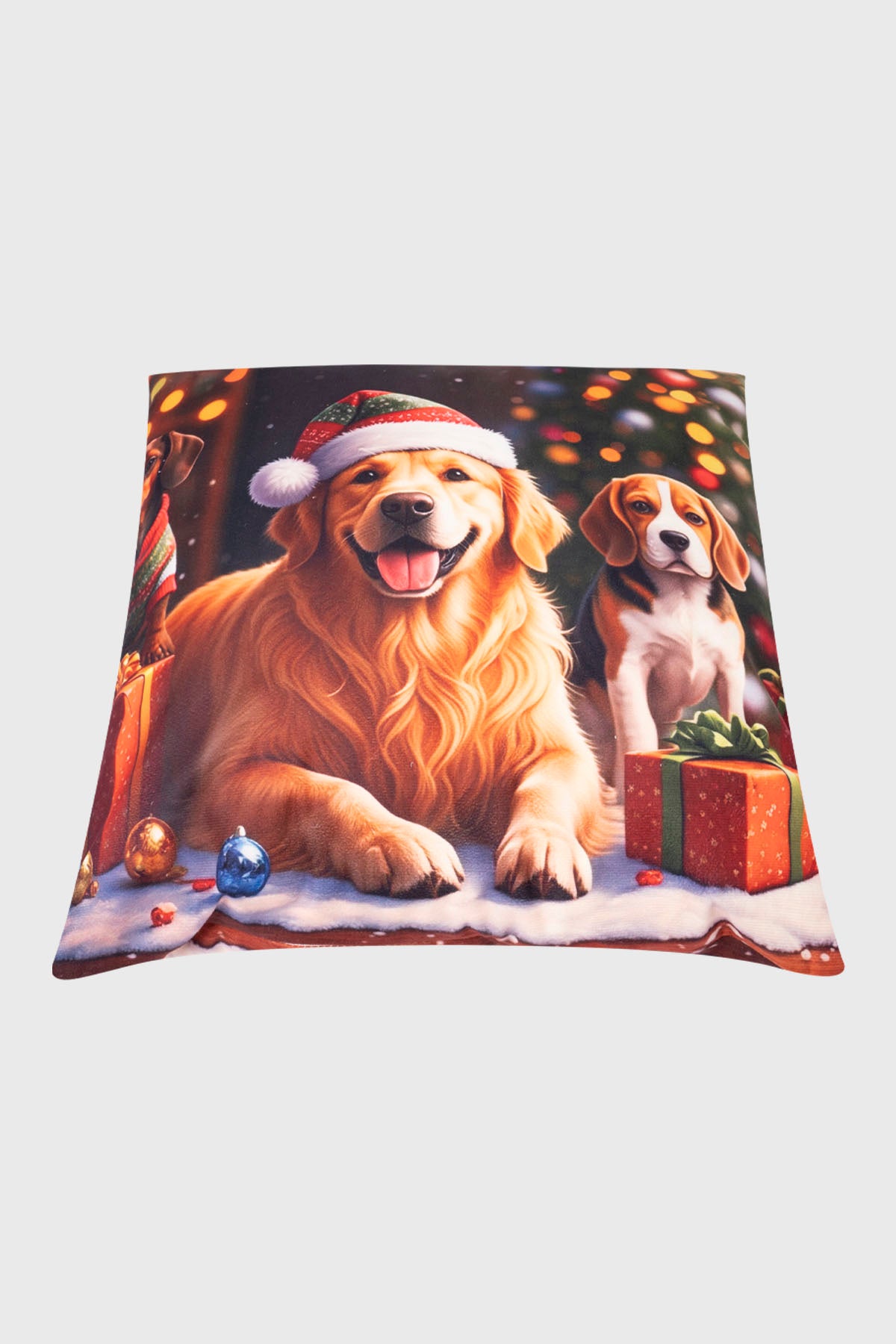 Cojín Home Led Cuadrado Verde Oscuro