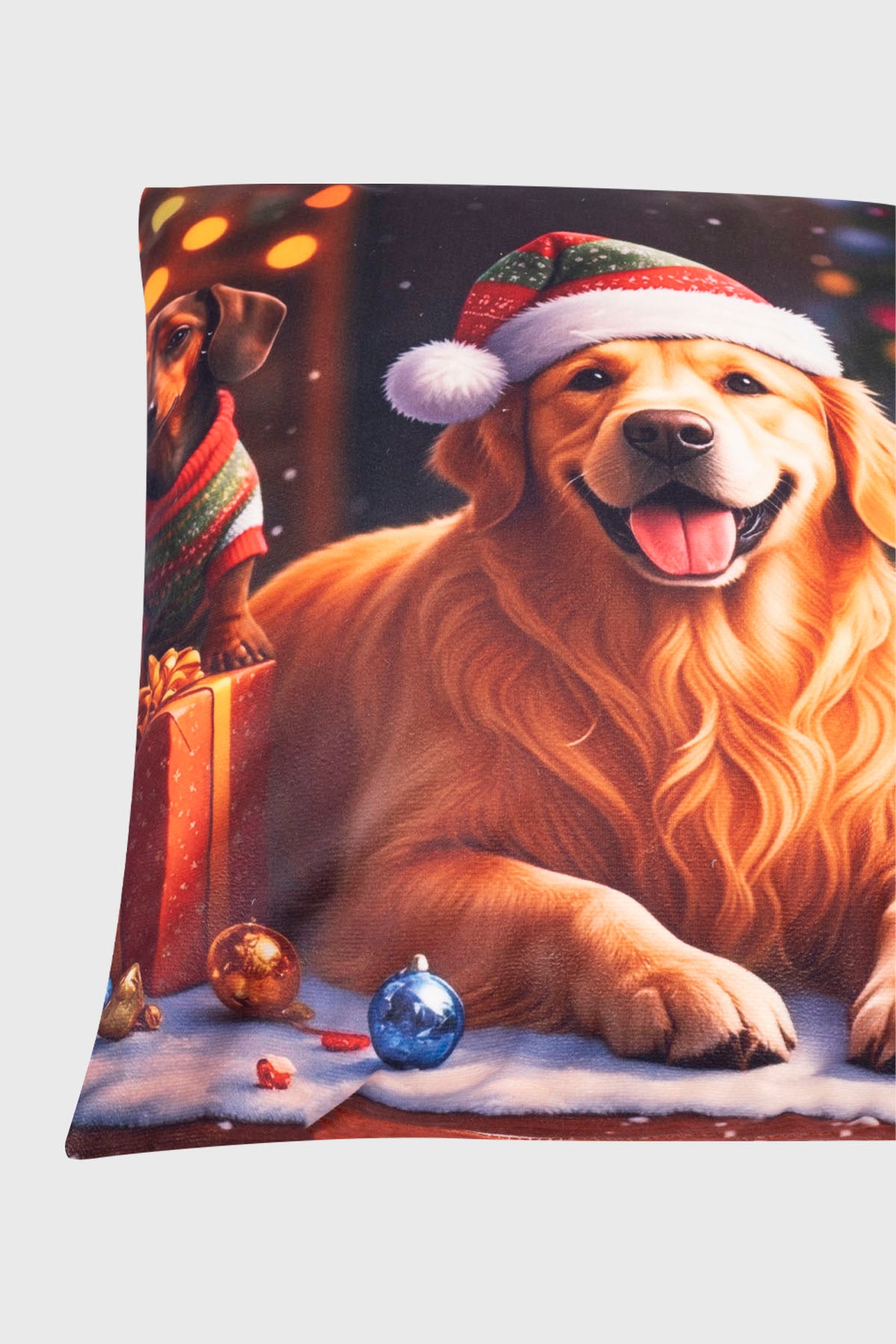 Cojín Home Led Cuadrado Verde Oscuro