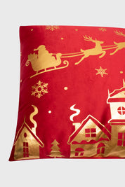 Cojín Home Folia Cuadrado Rojo