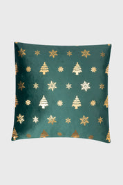 Cojín Home Folia Cuadrado Verde