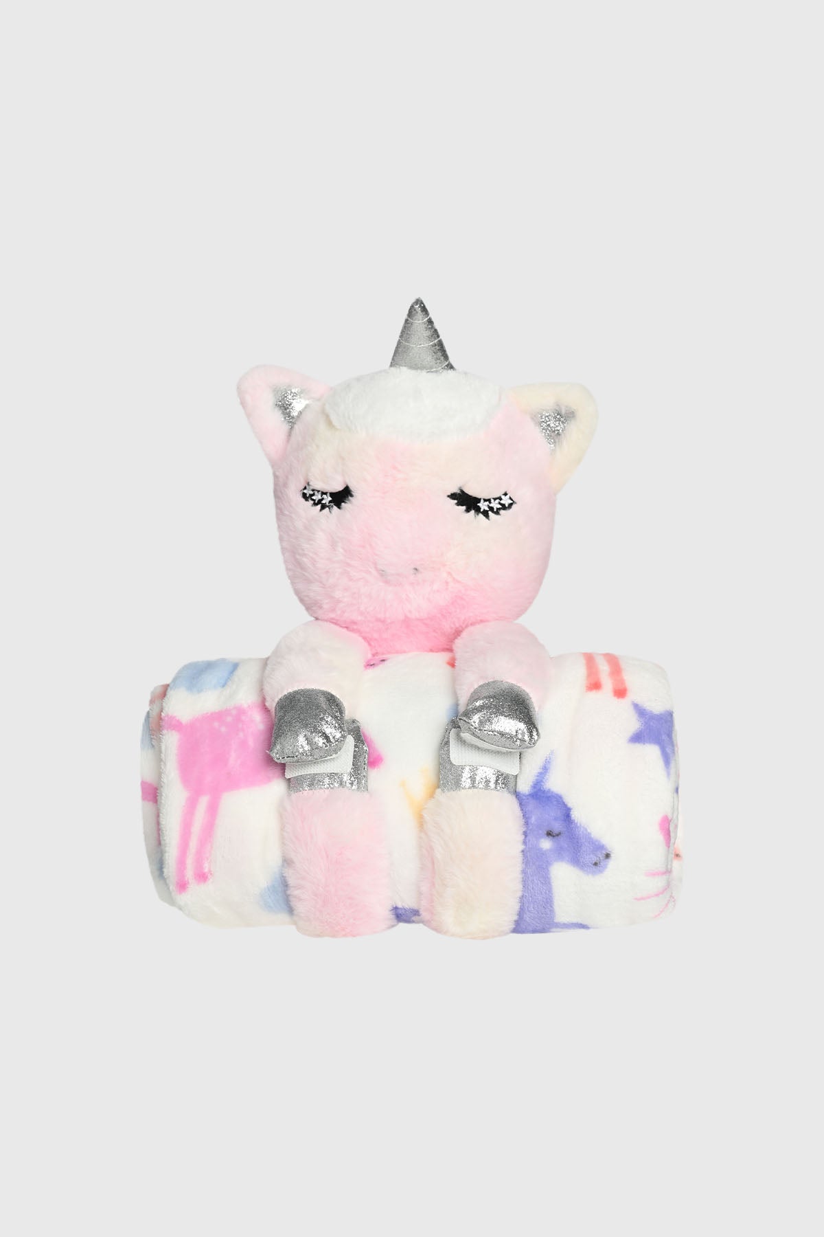 Frazada Con Peluche Home Kids Fucsia 100 x 130 cms