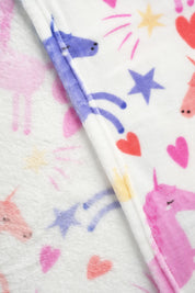 Frazada Con Peluche Home Kids Fucsia 100 x 130 cms