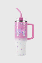 Botella Home Melody & Kuromi Rosado