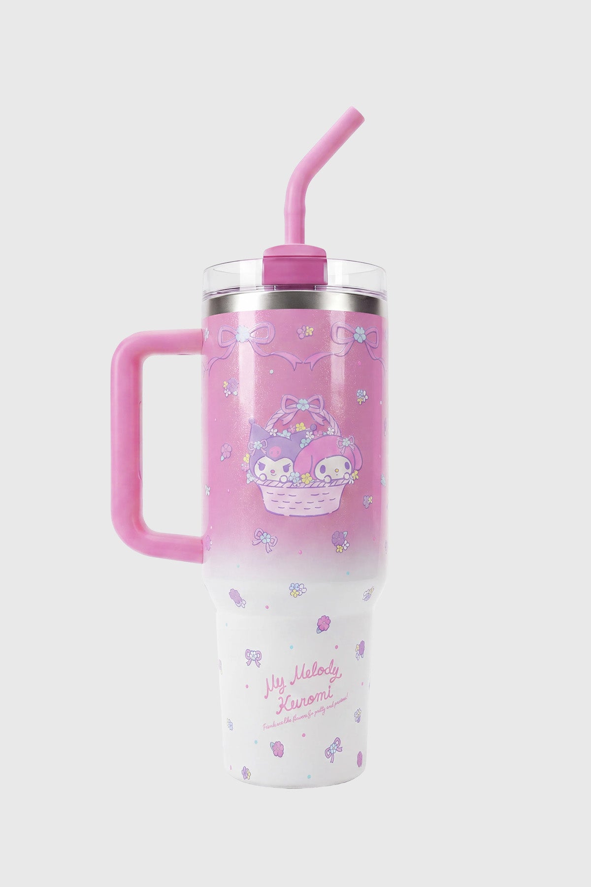 Botella Home Melody & Kuromi Rosado