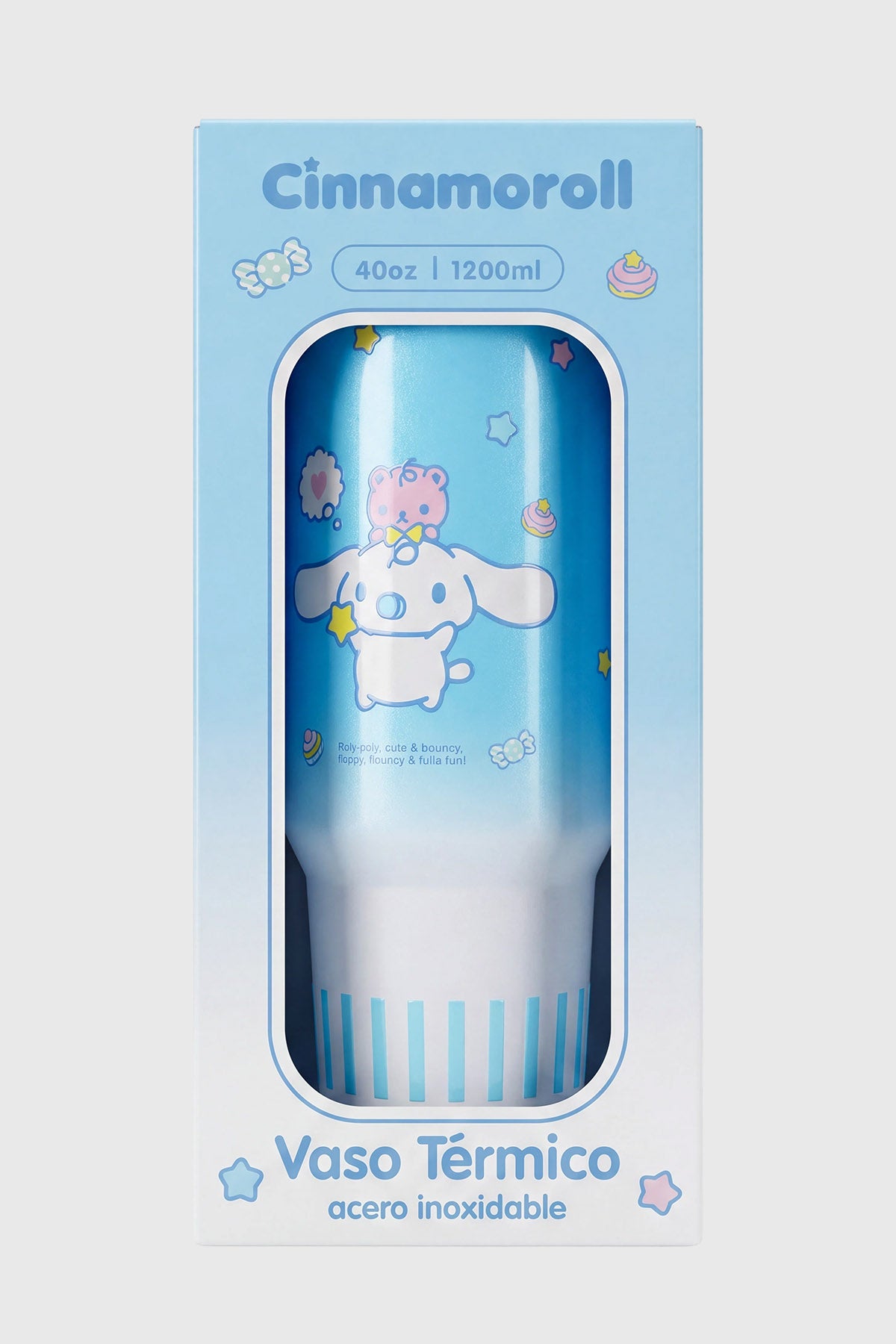 Botella Home Cinnamoroll Azul Claro