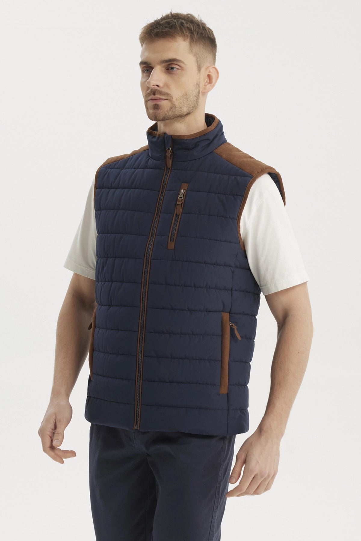 Parka Hombre Slim Azul