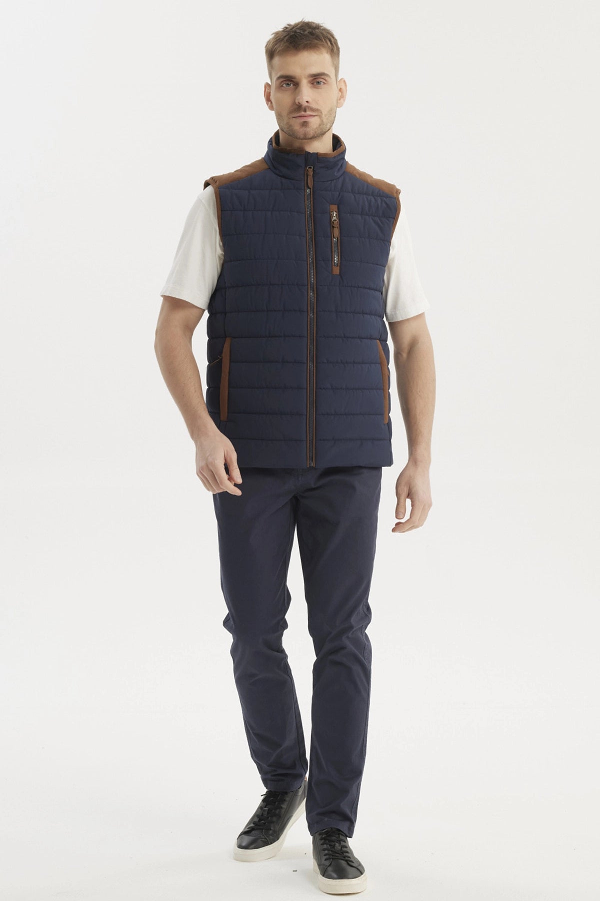 Parka Hombre Slim Azul