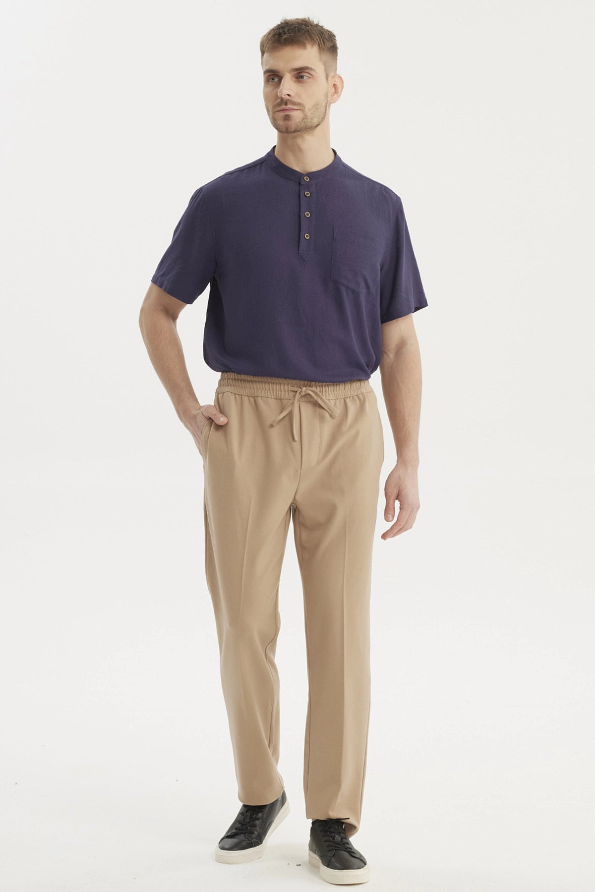 Pantalón Hombre Calce Recto Caqui