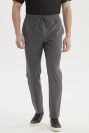 Pantalón Hombre Calce Recto Gris Oscuro