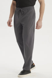 Pantalón Hombre Calce Recto Gris Oscuro