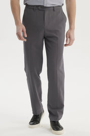 Pantalón Hombre Calce Recto Gris Oscuro