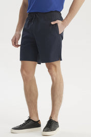 Short de Baño Hombre Liso Azul Marino