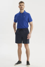 Short de Baño Hombre Liso Azul Marino