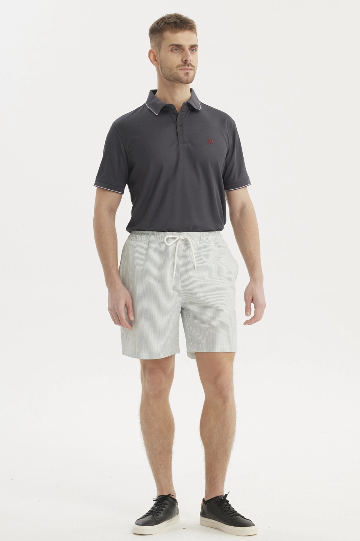 Short de Baño Hombre Liso Verde Claro