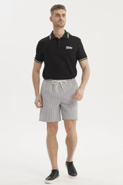 Short de Baño Hombre Liso Azul Marino