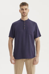 Camisa Hombre Slim Azul Marino
