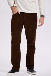 Pantalón Hombre Básico Cotelé Café