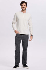 Pantalón Hombre Básico Cotelé Gris