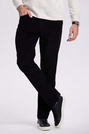 Pantalón Hombre Básico Cotelé Negro
