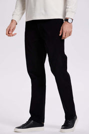 Pantalón Hombre Básico Cotelé Negro