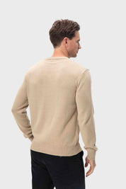 Sweater Hombre Cuello V Básico Café