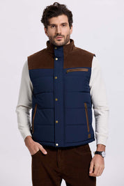 Parka Hombre Hombro Cotelé Azul