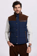 Parka Hombre Hombro Cotelé Azul