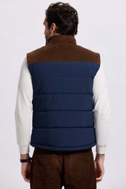 Parka Hombre Hombro Cotelé Azul