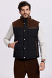 Parka Hombre Hombro Cotelé Negro