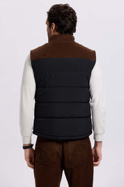 Parka Hombre Hombro Cotelé Negro