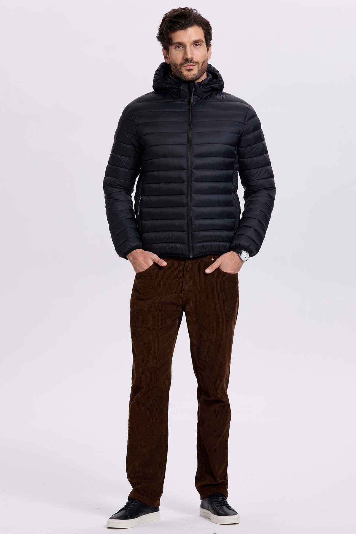 Parka Hombre Negro