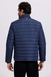 Parka Hombre Borde Antelina Azul