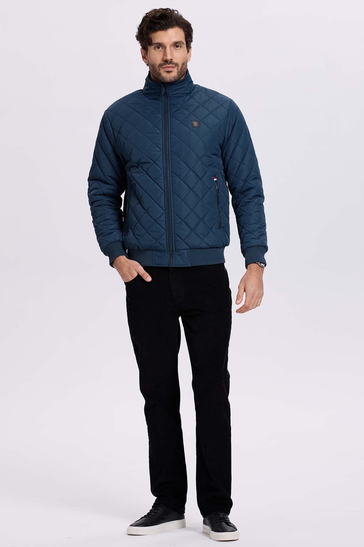 Chaqueta Hombre Acolchada Azul