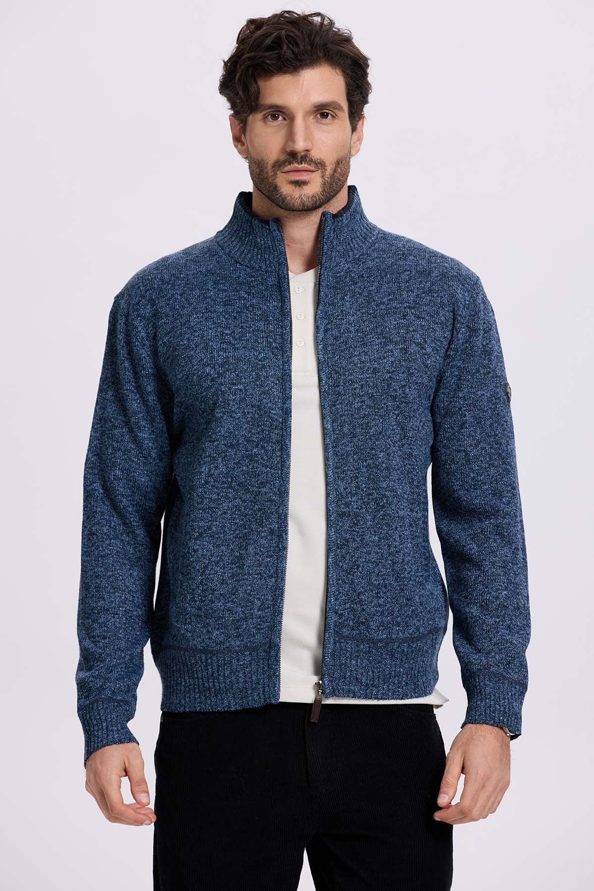 Sweater Hombre Forrado Azul