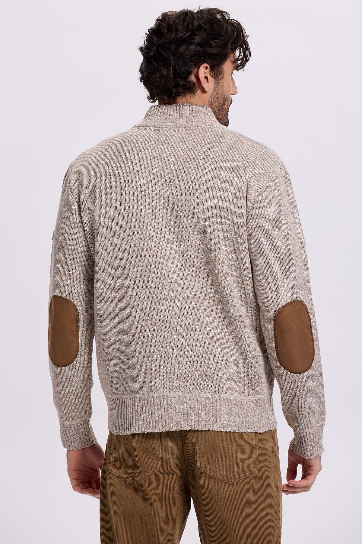 Sweater Hombre Forrado Caqui