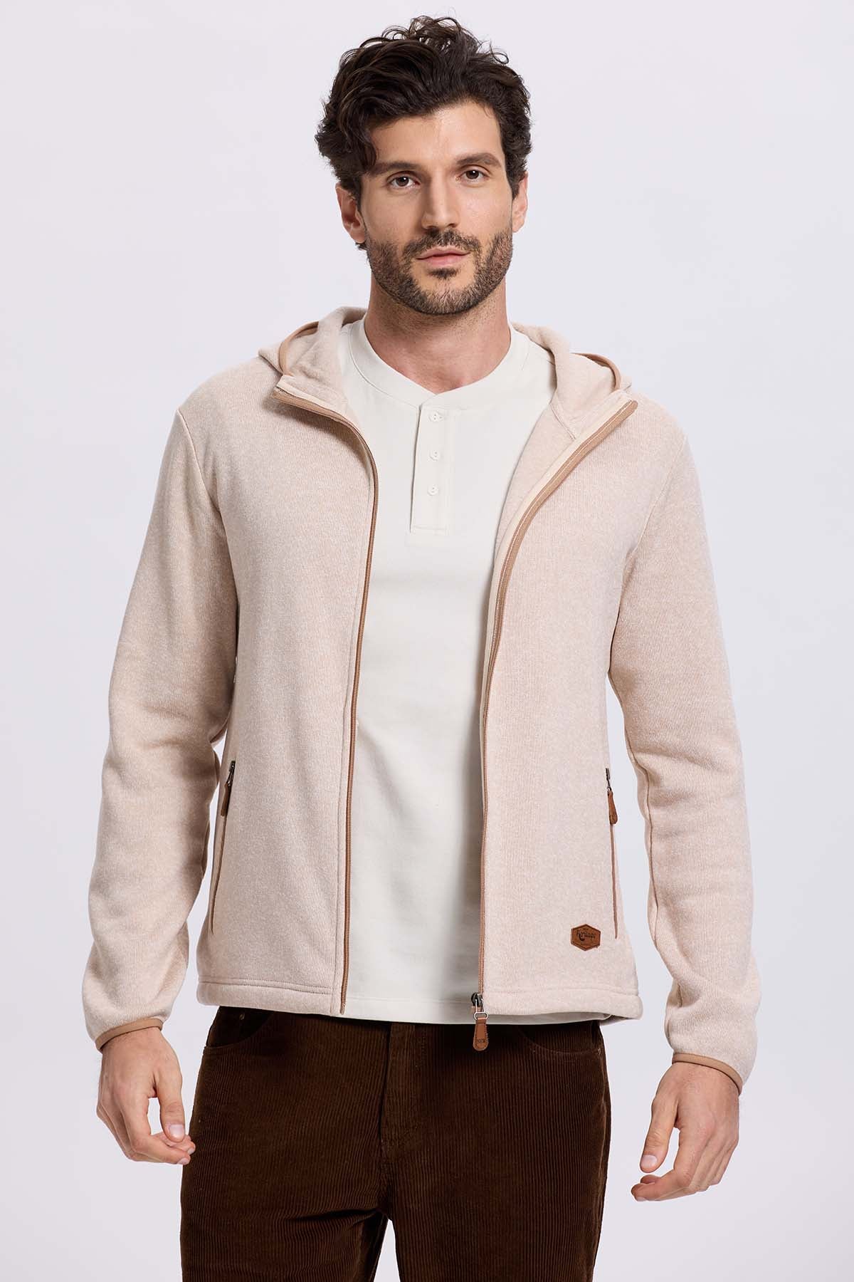 Polar Hombre Tejido Beige