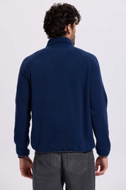 Polar Hombre Medio Con Bolsillo Azul
