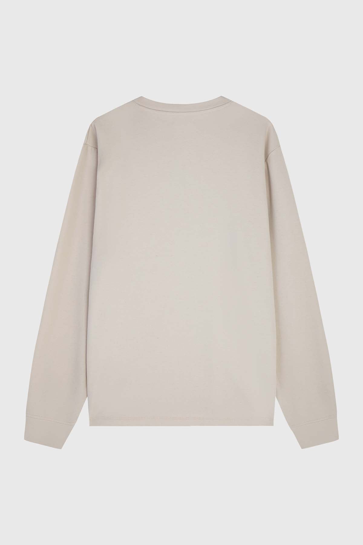 Polera Hombre Tres Botones Beige