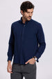 Camisa Hombre Franela Azul