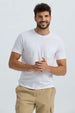Polera Hombre Básica Con Bolsillo Blanco