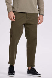 Pantalón Hombre Chino Roll Up Verde