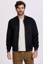 Chaqueta Hombre Bomber Negro