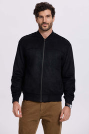 Chaqueta Hombre Bomber Negro
