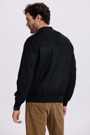 Chaqueta Hombre Bomber Negro