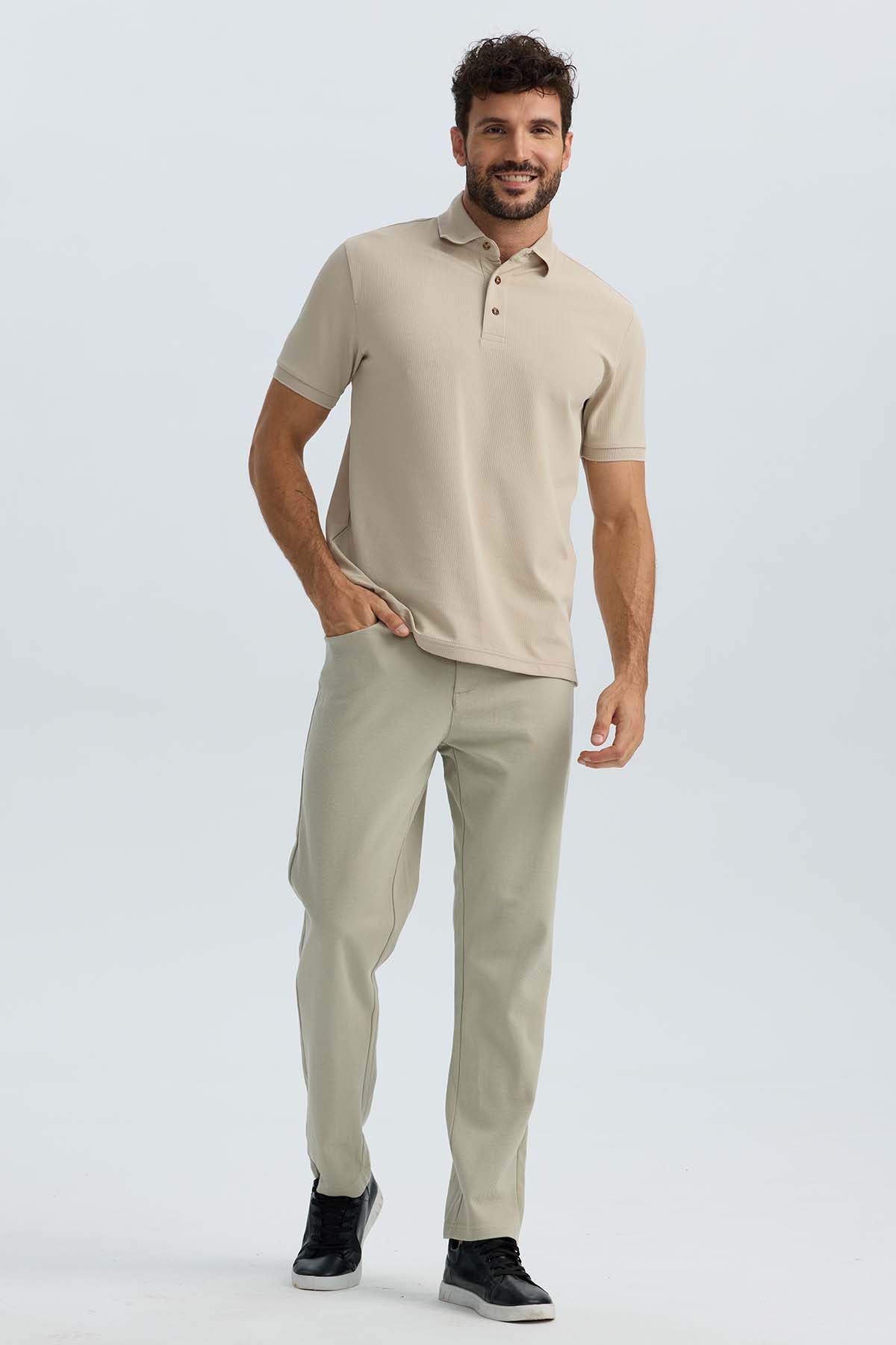 Pantalón Hombre Five Pocket Beige
