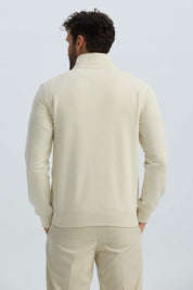 Polerón Hombre Full Zipper Beige