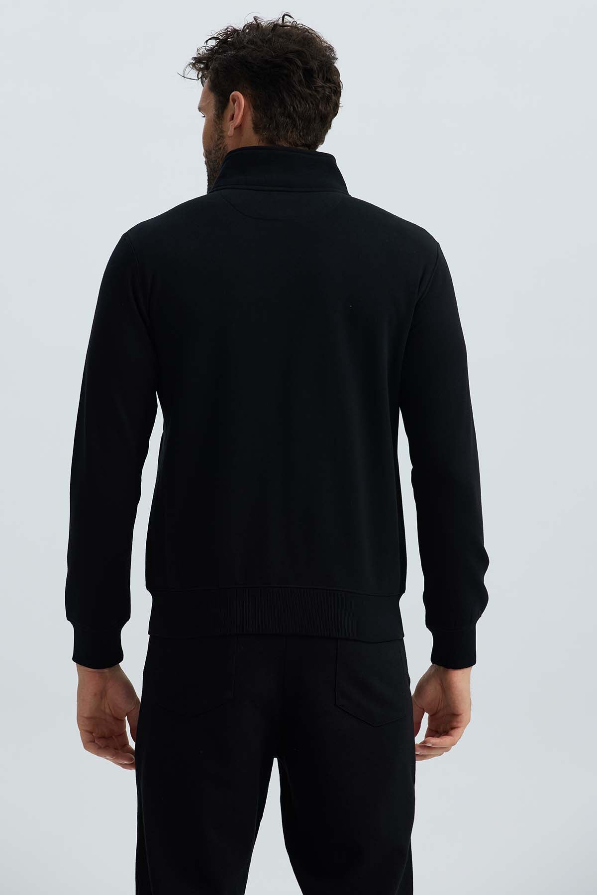 Polerón Hombre Full Zipper Negro